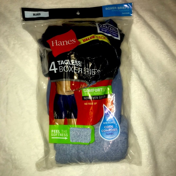 Hanes Mens Boxer Briefs Size 2xl 